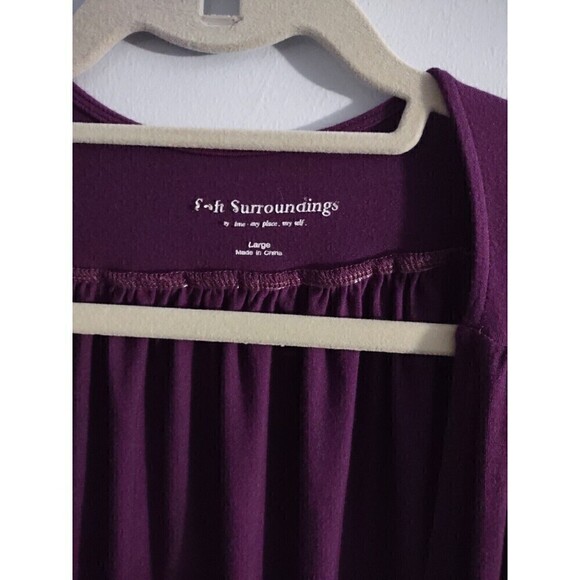 Soft Surroundings Purple Lightweight Rayon Open Cardigan Medium - Picture 2 of 3